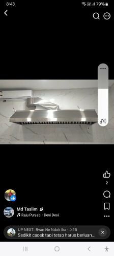 kitchen Hood  working