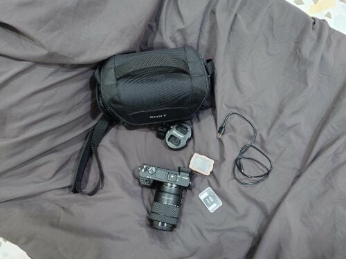 Sony Alpha 6400 with Lens and Cover