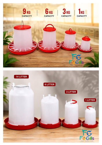 BIRDS & POULTRY DRINKERS & FEEDERS