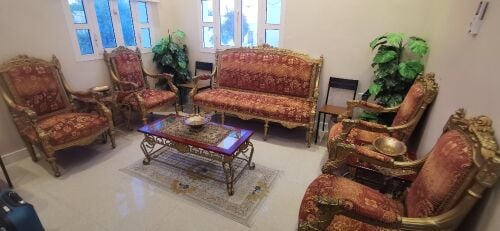 Furniture set+Tables+Chairs+Plants