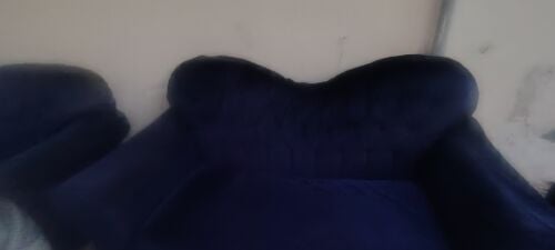Used navy sofas almost in condition