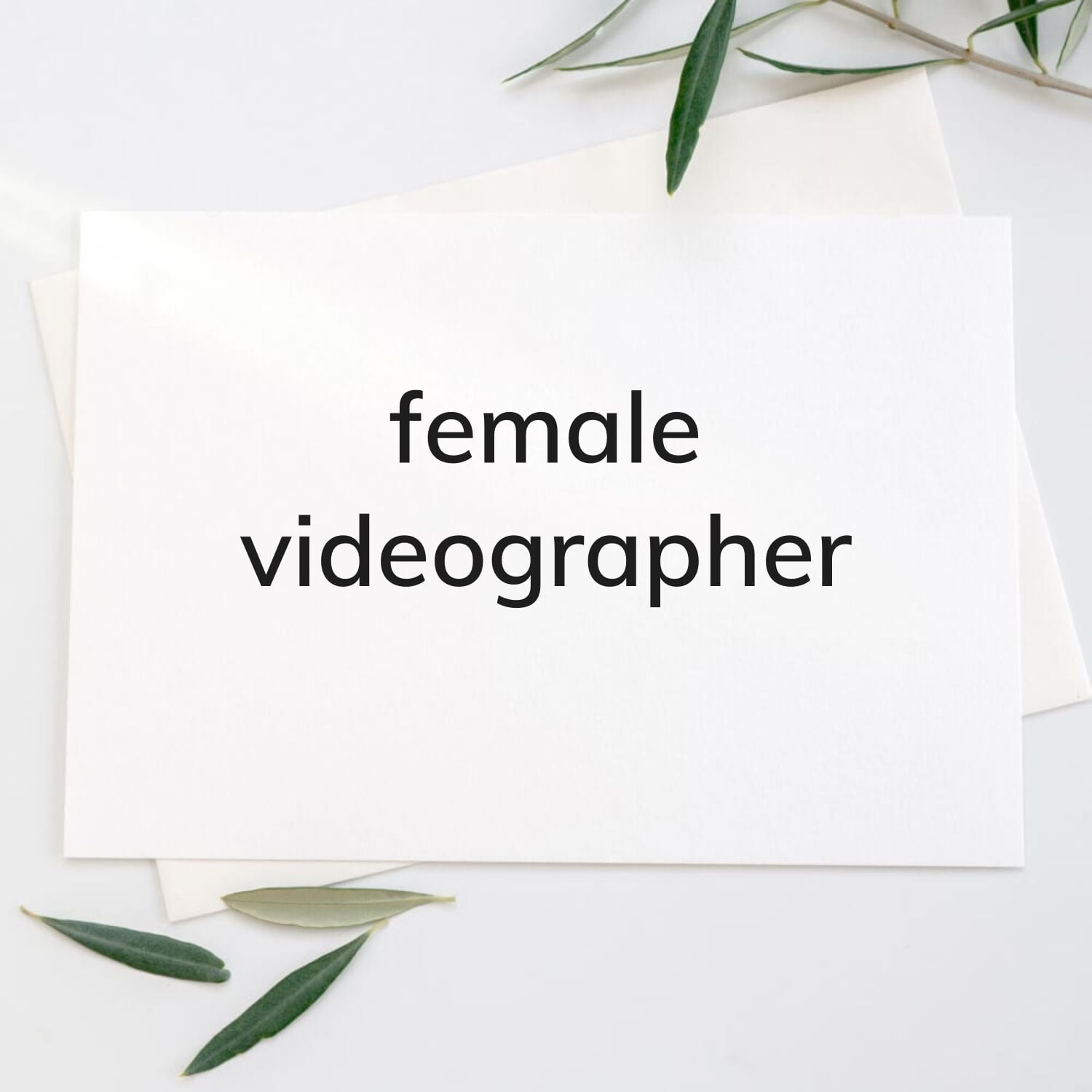female videographer & photographer