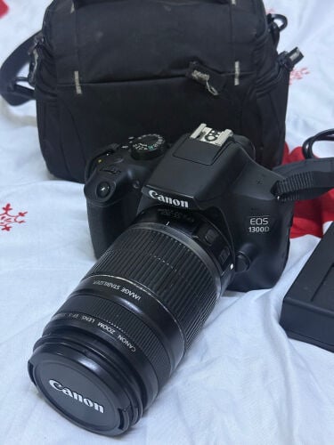 canon 1300d with 55.250mm