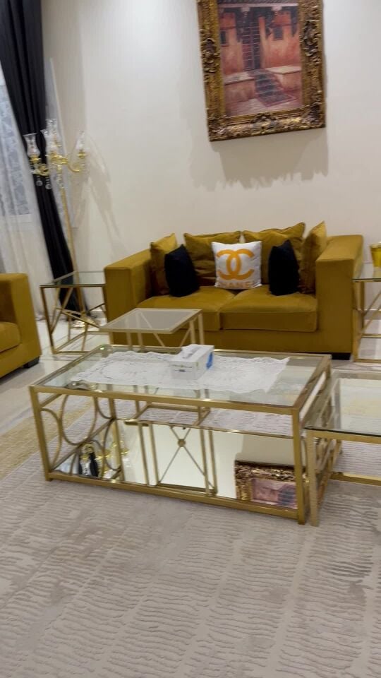 sofa set and tables all together 