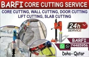 Core drill Wal cutting lift openig