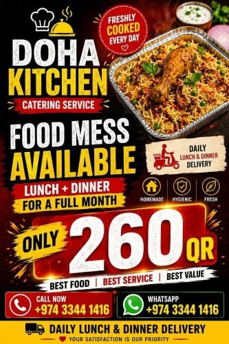 DOHA KITCHEN FOOD MESS AVAILABLE