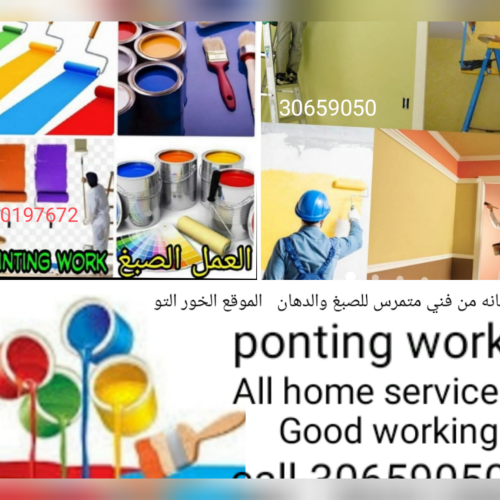 صباغ خبرة عالية فى جميع أنوا