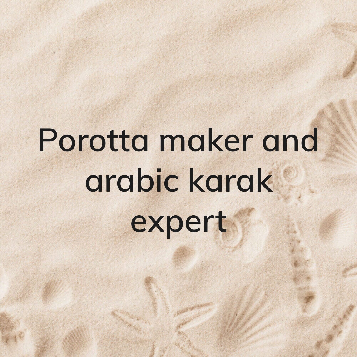 looking for porotta maker with exp