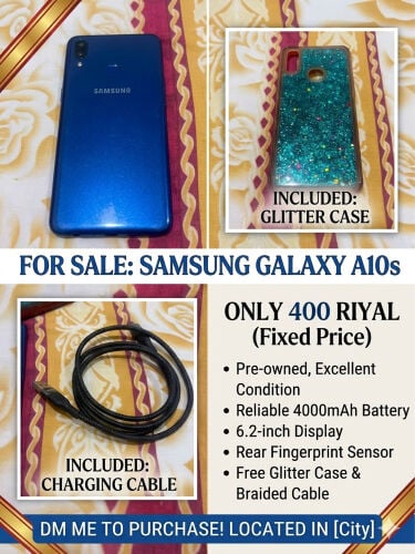 Samsung Galaxy A10s (Blue) 
