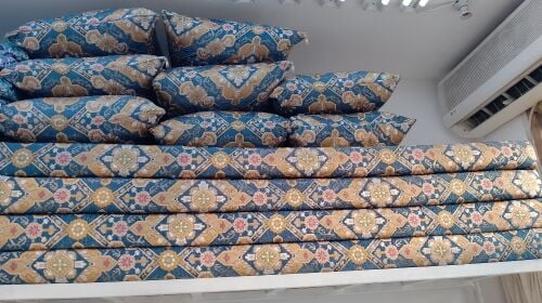 Carpet. Wall paper. sopa making