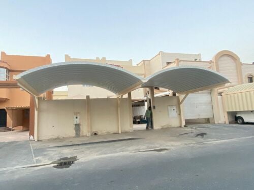 stylish fabric carshade & fence