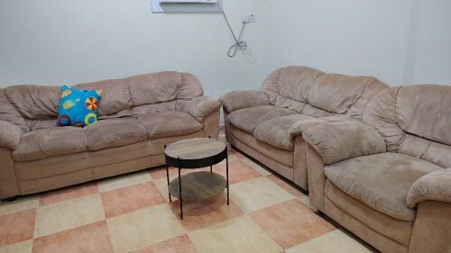 طقم كنب مريح 123 بلون بيج