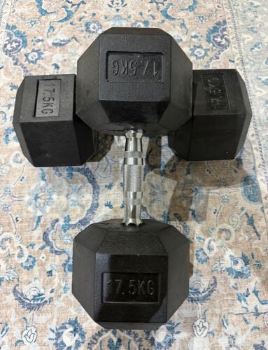 2 sets of very new dumbbells