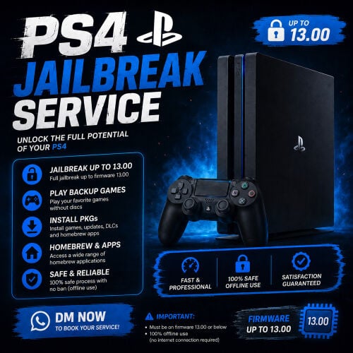 PS4 Jailbreak service 