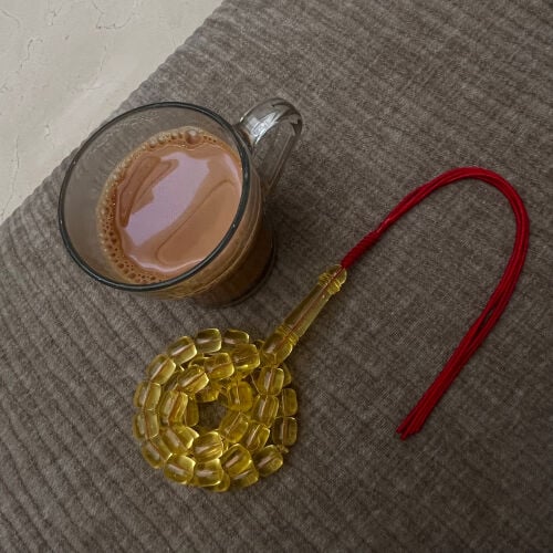 مستكه شفاف 51 خرزه 