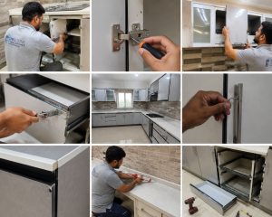 Aluminum Kitchen Cabinet repair