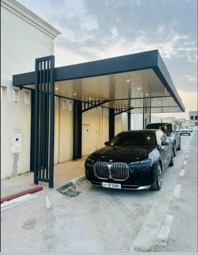 luxurious carparking amd metal work