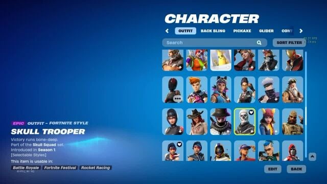 حساب فورتنايت سكلتون 