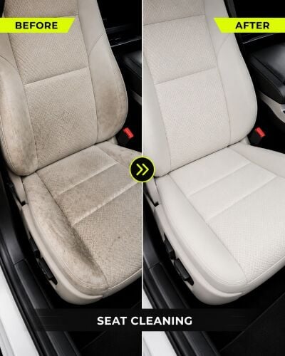 Car seat cleaning at home