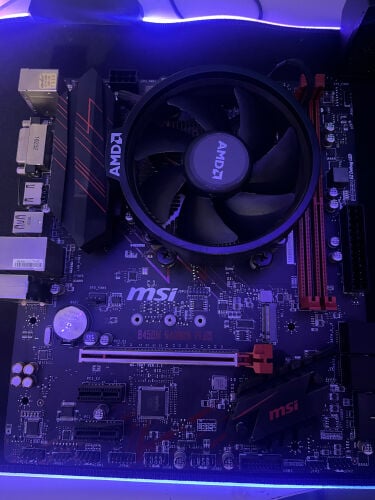 Msi motherboard + CPU+COOLER