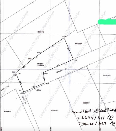 للبيع ارض في السلطه الجديده 