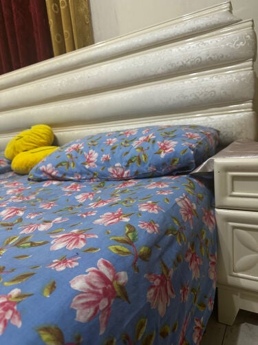 bed with two side tables 