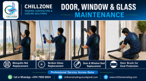 Broken glass, seal & Net repair