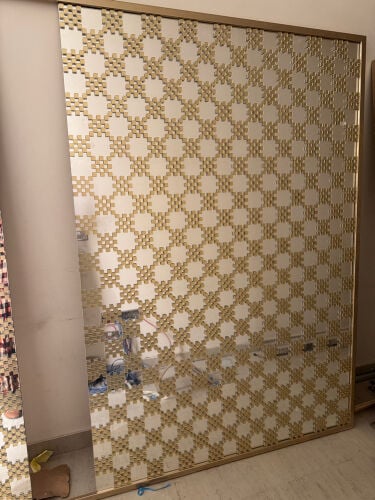 golden mirror panel excellent condi