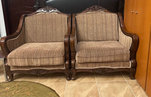 two  armchairs