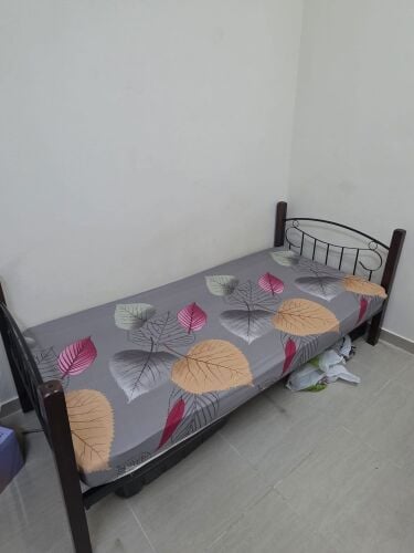 bed and Small cupboard