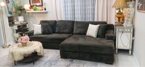 luxury L shape sofa set for sale 