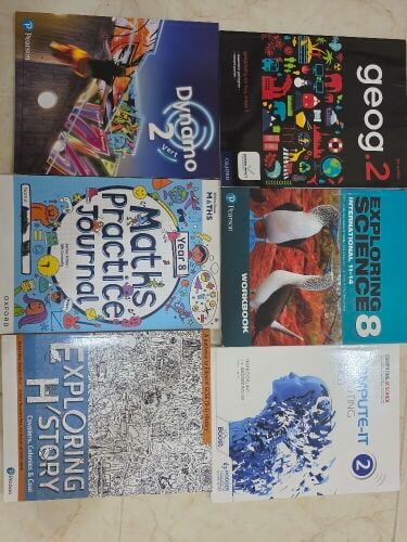 year 8 textbooks, workbook bundle