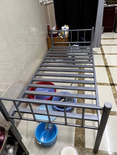 Silver single and double bed frame 