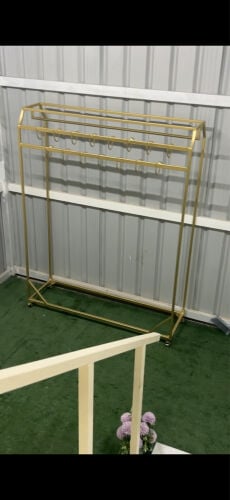 Elegant Gold Clothing Rack for Sale