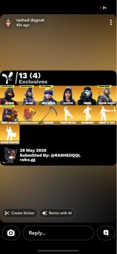 حساب فورتنايت بيع مستعجل
