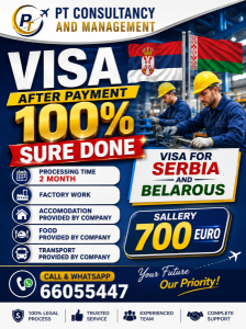 PAYMENT AFTER  VISA  100%