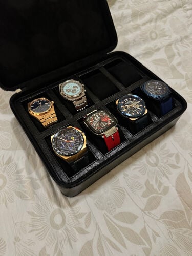 Luxury leather watch box