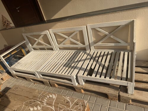 Outdoor furniture set + new covers 