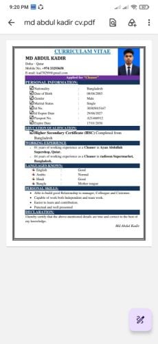 I am looking for a job