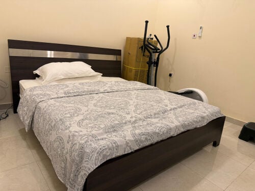 Double bed with mattress