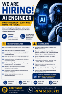 We Are Hiring AI Engineer
