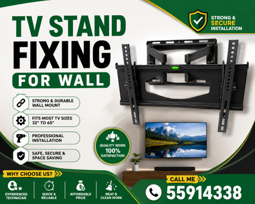 TV stand Fixing For wall