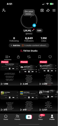 TikTok account for sale