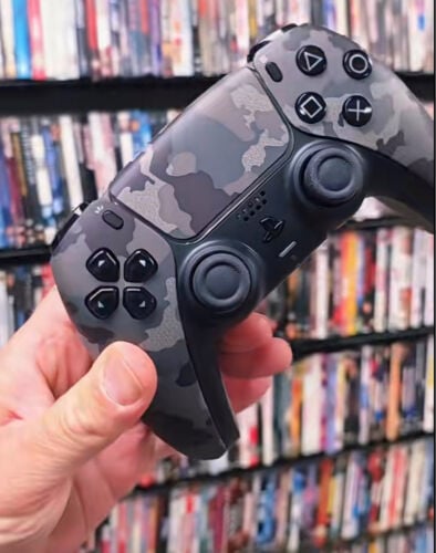 ps5 controller camo grey used 