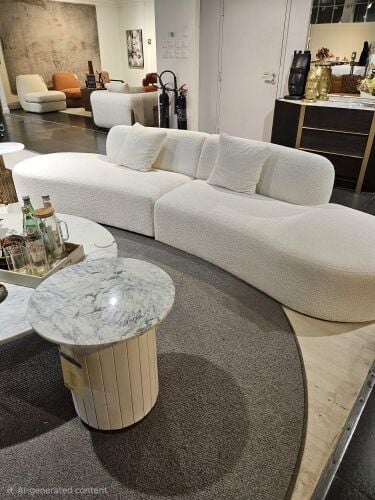 Randeer 4 Seater Sofa- Cream Colour