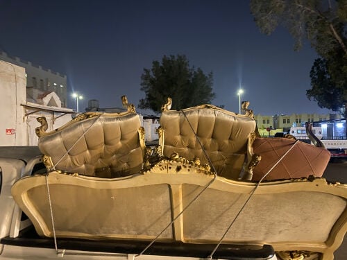 chair and sofas