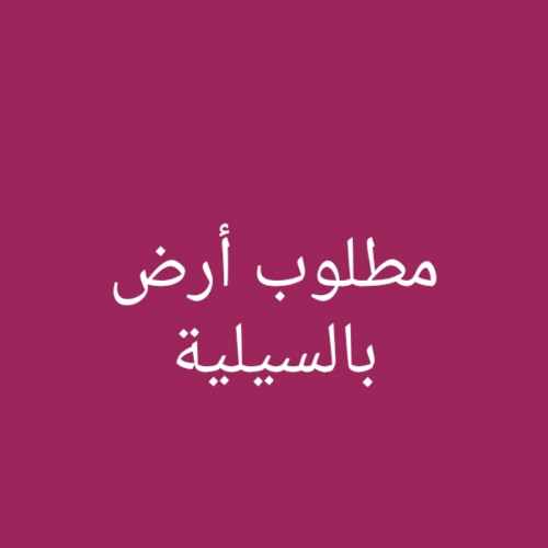 مطلوب أرض بالسيلية