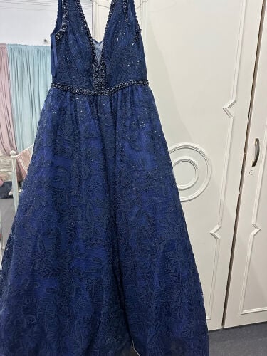 dark blue wedding guest dress 