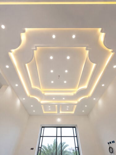 Gypsum, Paint and decoration work