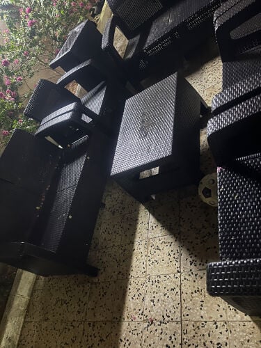 طقمين 4 كراسي صغير و2 كبير2طاولة